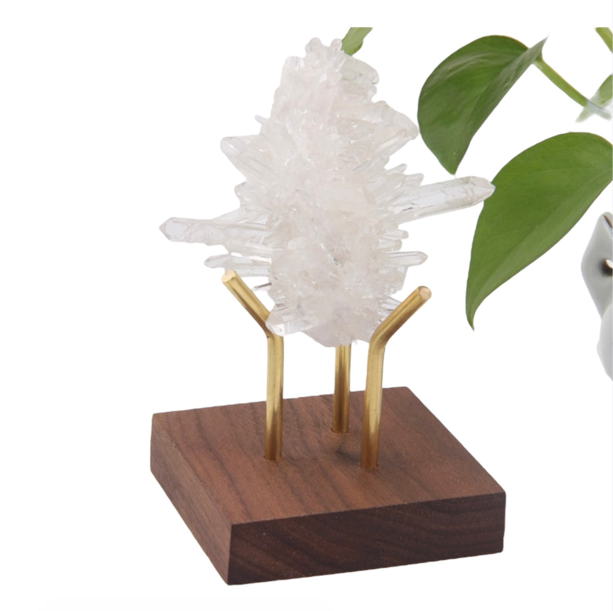 002 - Crystal Ball and Gemstone Wooden Base