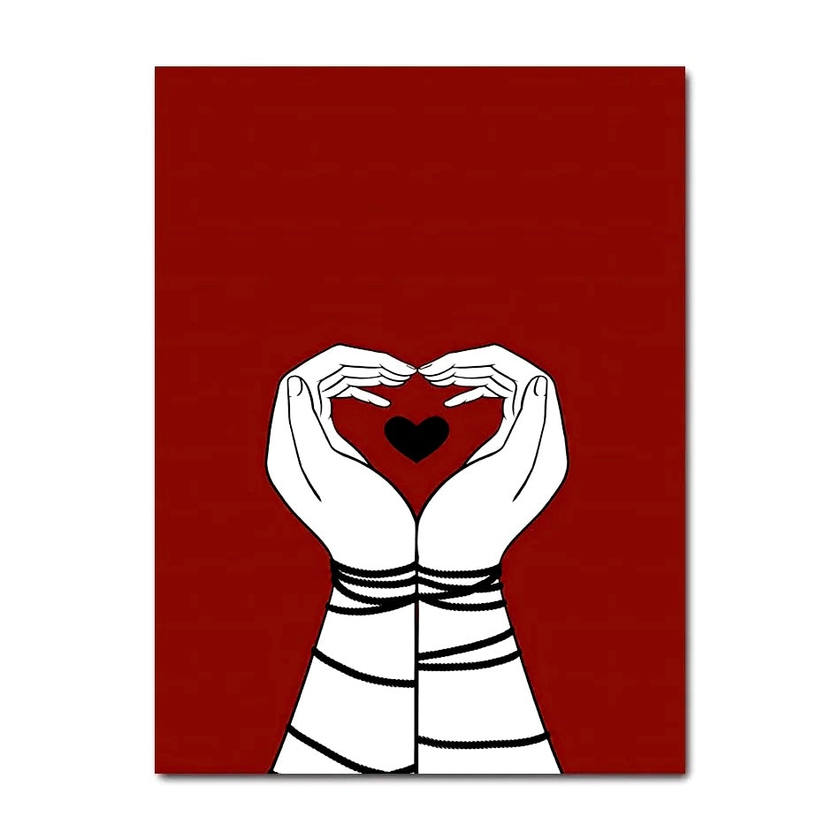 009 - Shibari Devil Canvas Print Wall Art