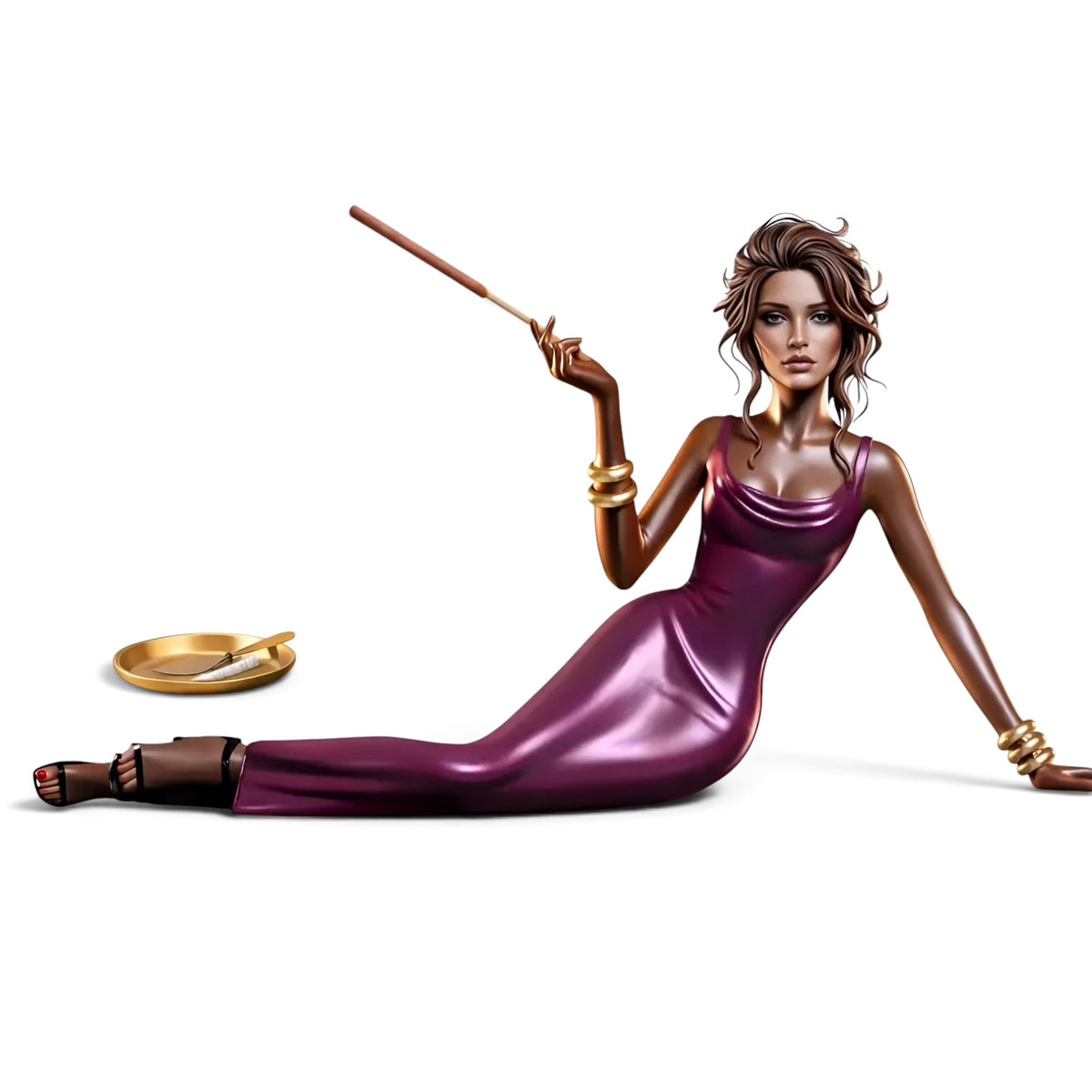 004 - Elegant Lady Incense Holder Decor