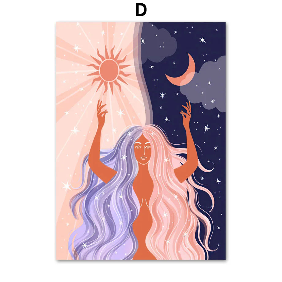 009 - Goddess Mother Earth Canvas Wall Art