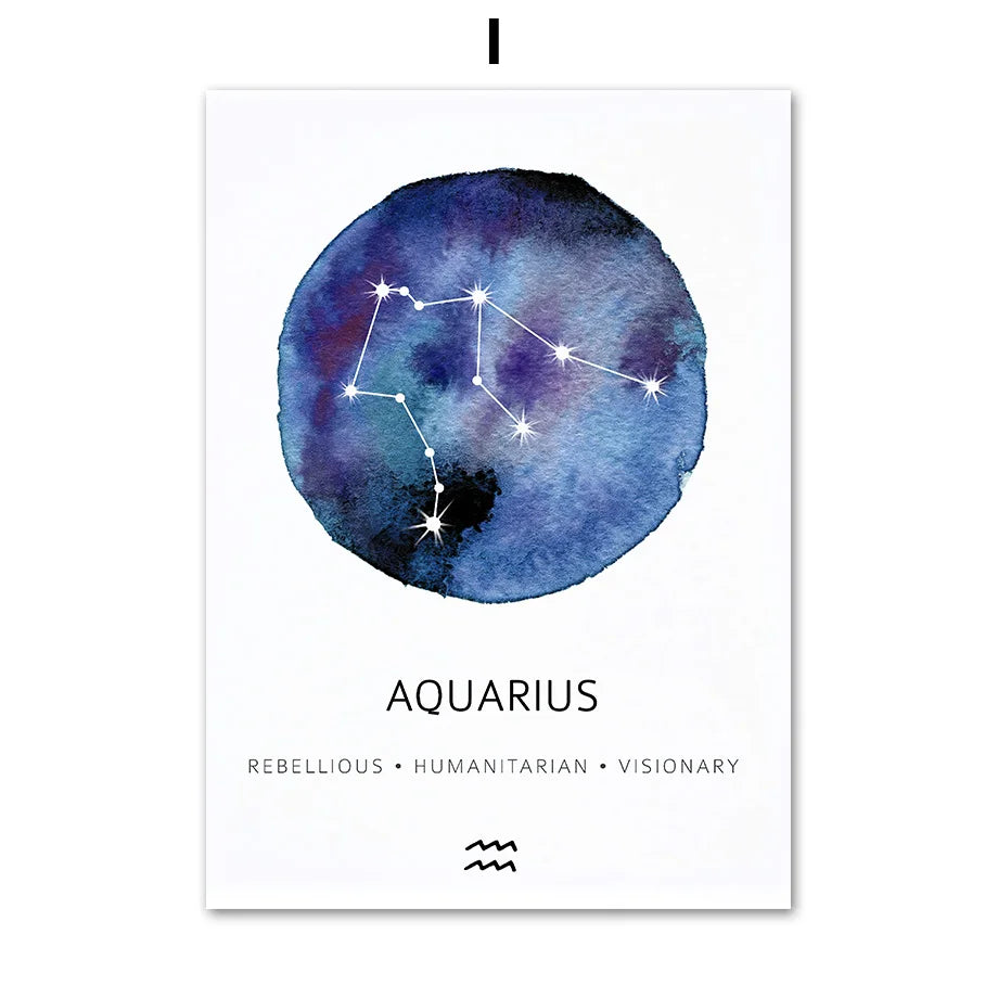 009 - Constellations Canvas Print Wall Art