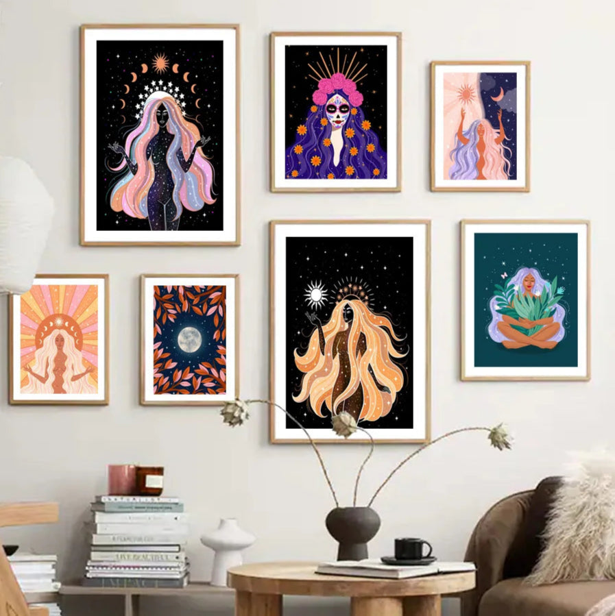 009 - Goddess Mother Earth Canvas Wall Art