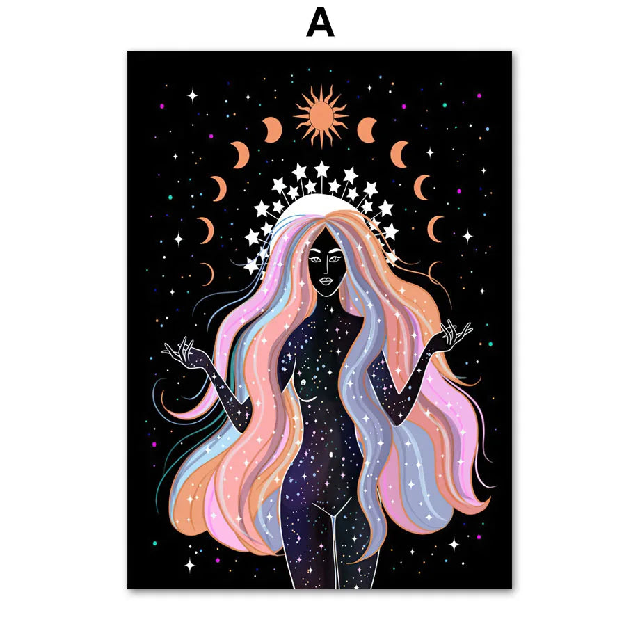 009 - Goddess Mother Earth Canvas Wall Art