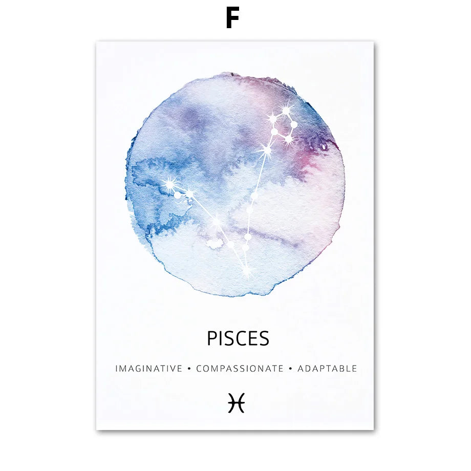 009 - Constellations Canvas Print Wall Art