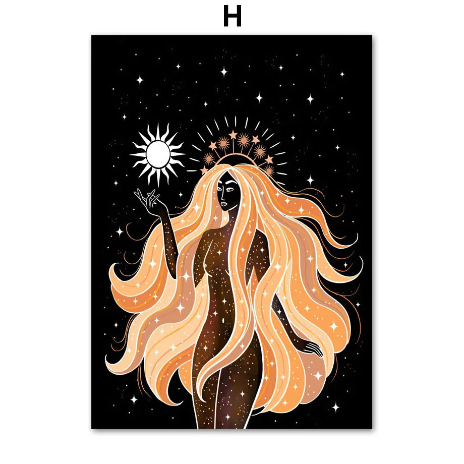 009 - Goddess Mother Earth Canvas Wall Art