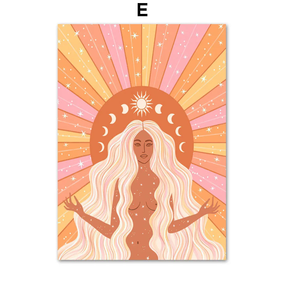 009 - Goddess Mother Earth Canvas Wall Art