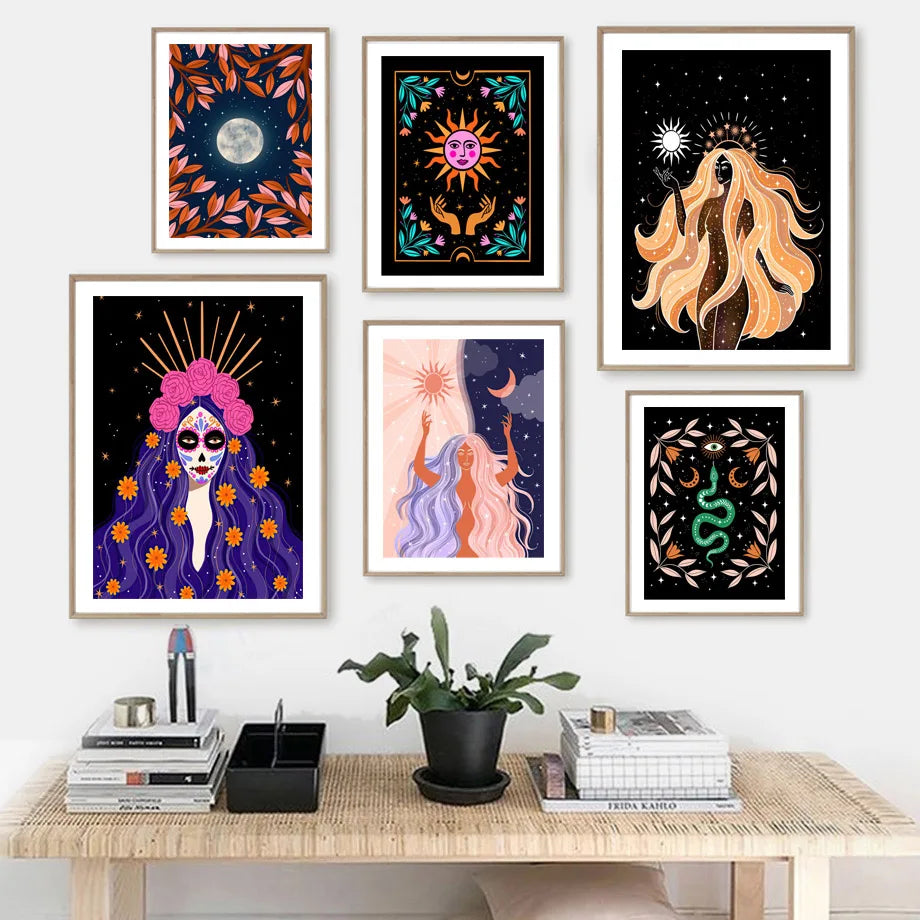 009 - Goddess Mother Earth Canvas Wall Art