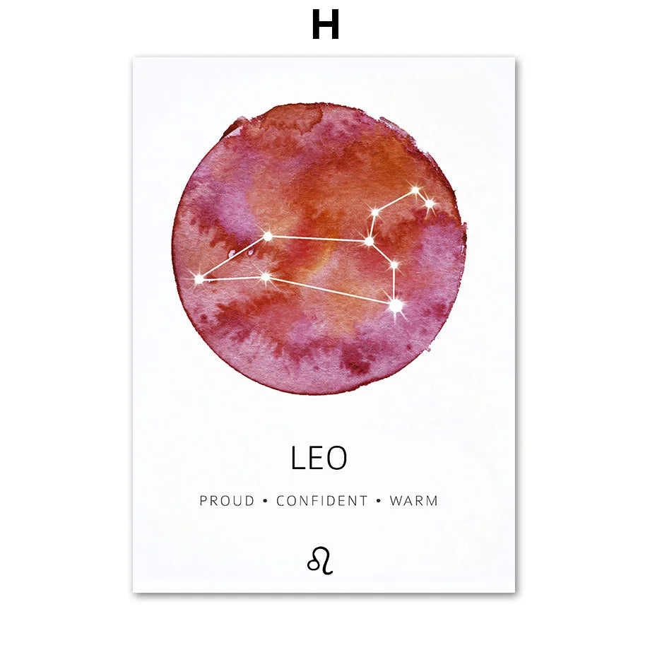 009 - Constellations Canvas Print Wall Art
