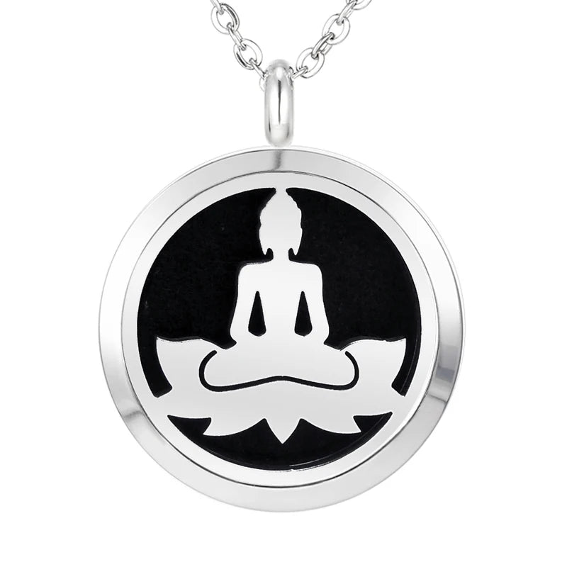 012 - Chakra Aromatherapy Pendant Necklace for Essential Oils