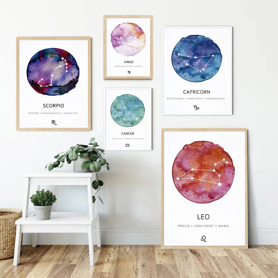 009 - Constellations Canvas Print Wall Art