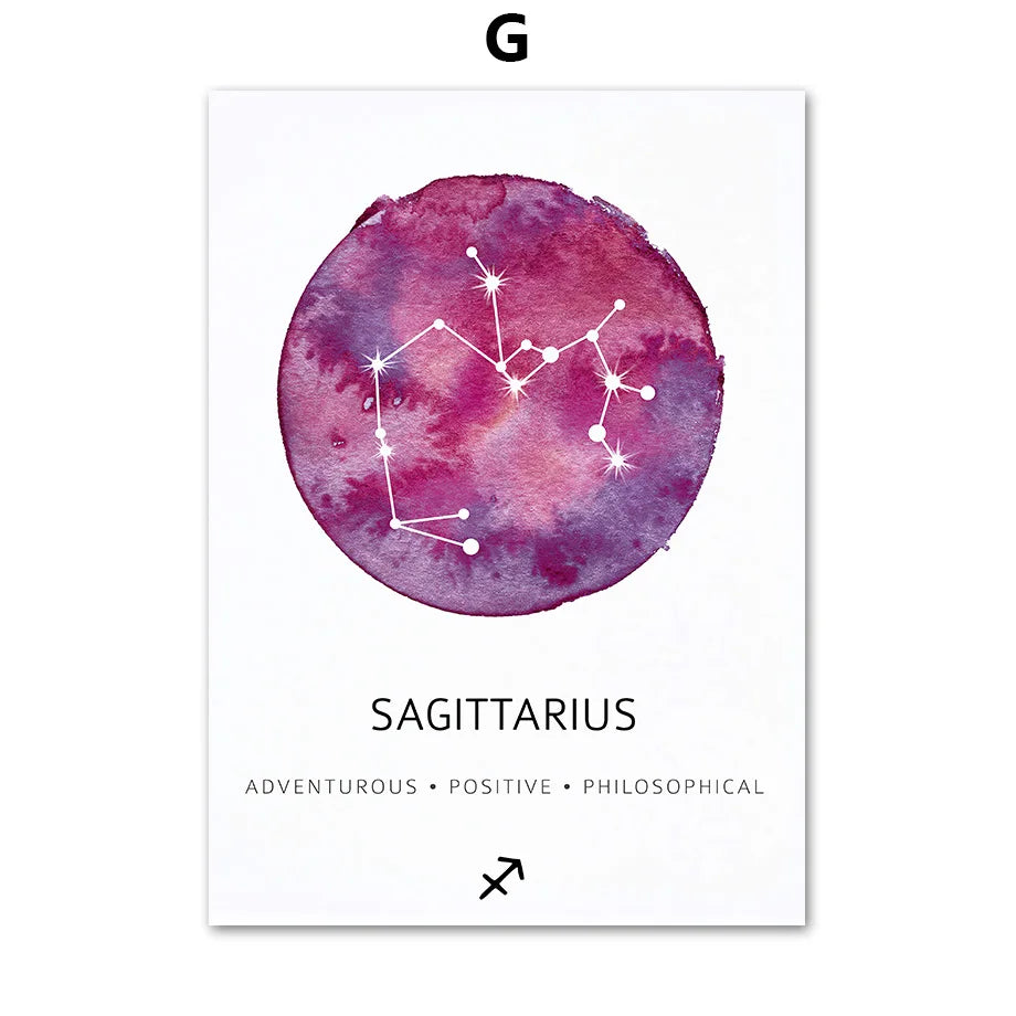 009 - Constellations Canvas Print Wall Art