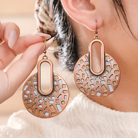 011 - Vintage Bohemian Dangle Charm Earrings