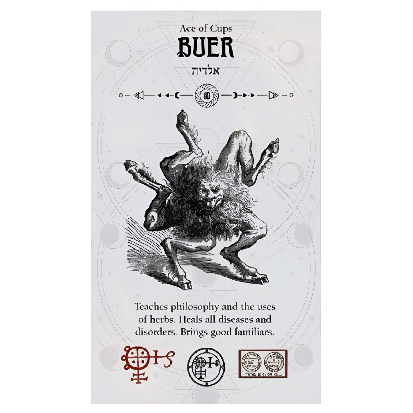 005 - Occult Tarot Deck for Occult Divination