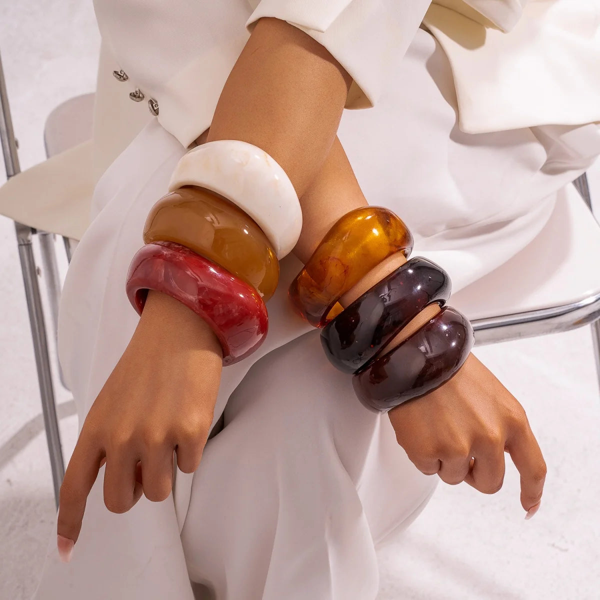 011 - Coffee Retro Bangle Bracelet