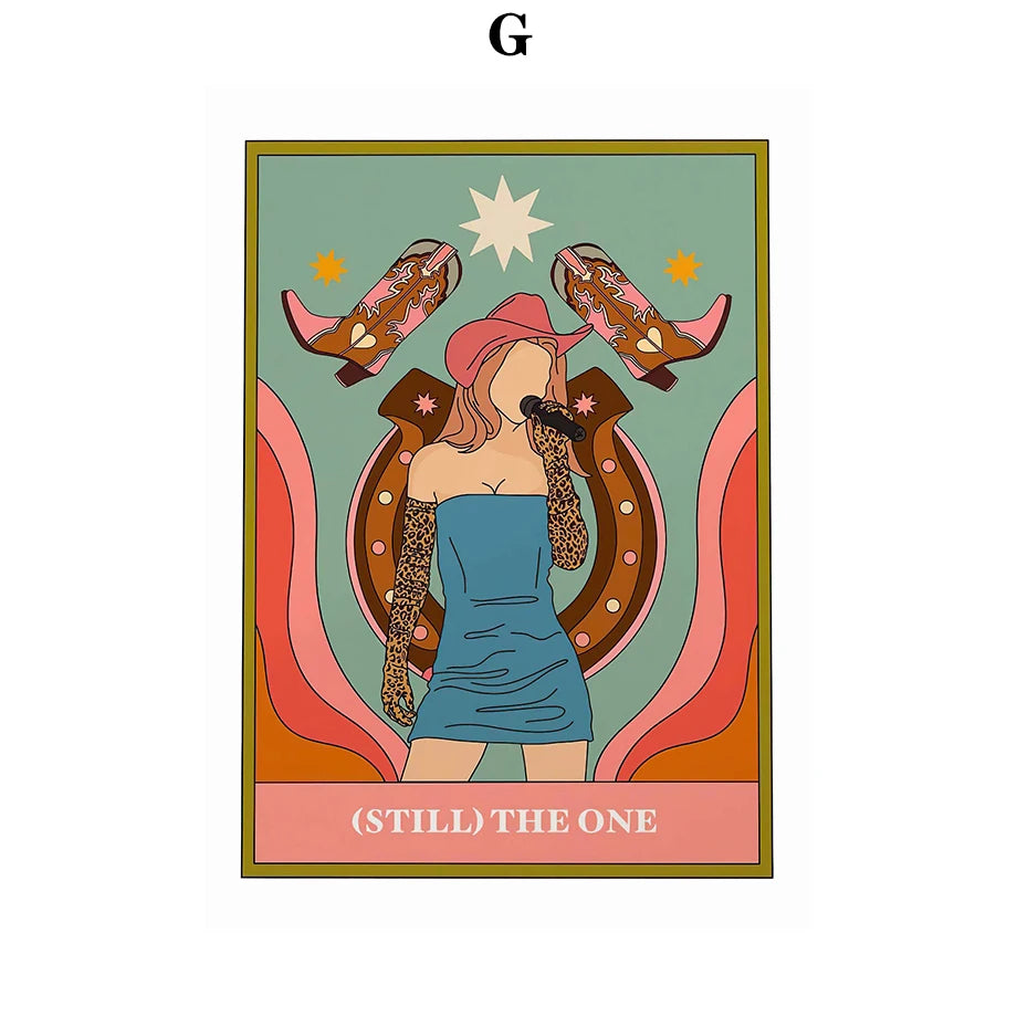 009 - Music Tarot Card Canvas Print Wall Art