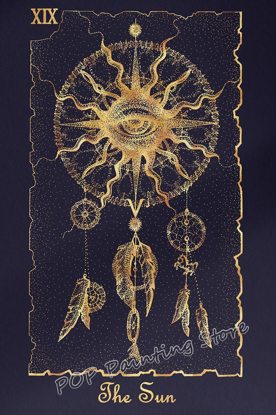 009 - Major Arcana Tarot Card Canvas Wall Art