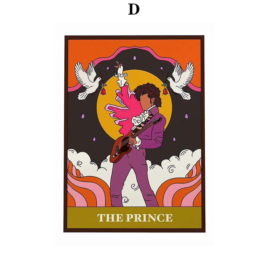 009 - Music Tarot Card Canvas Print Wall Art