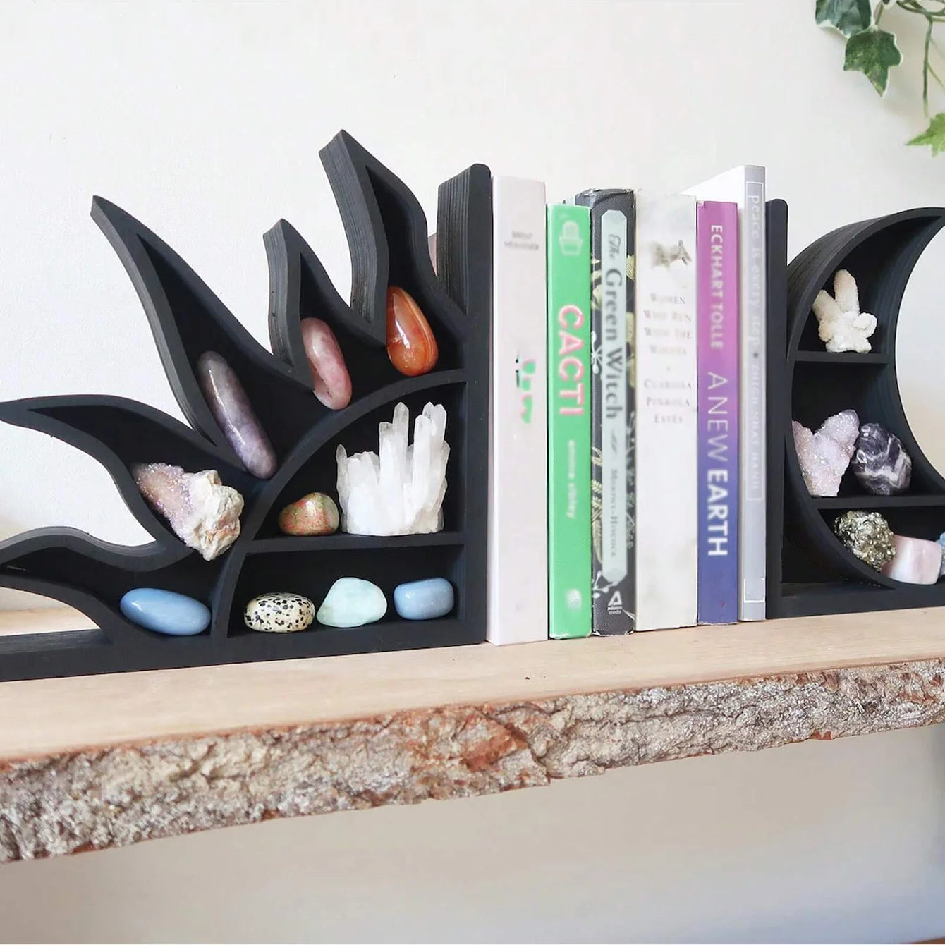 009 - Sun Moon Crystal Shelf Bookend