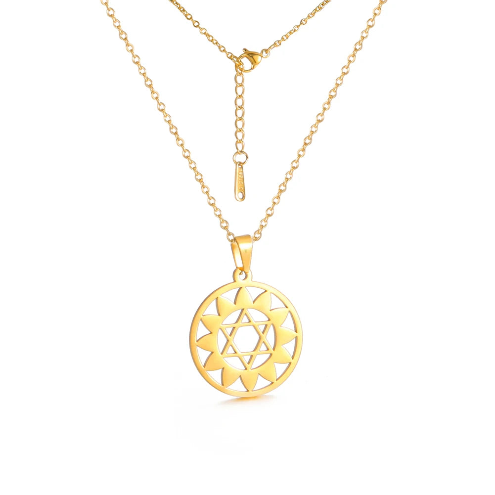011 - Seven Chakras Symbol Pendant Necklace