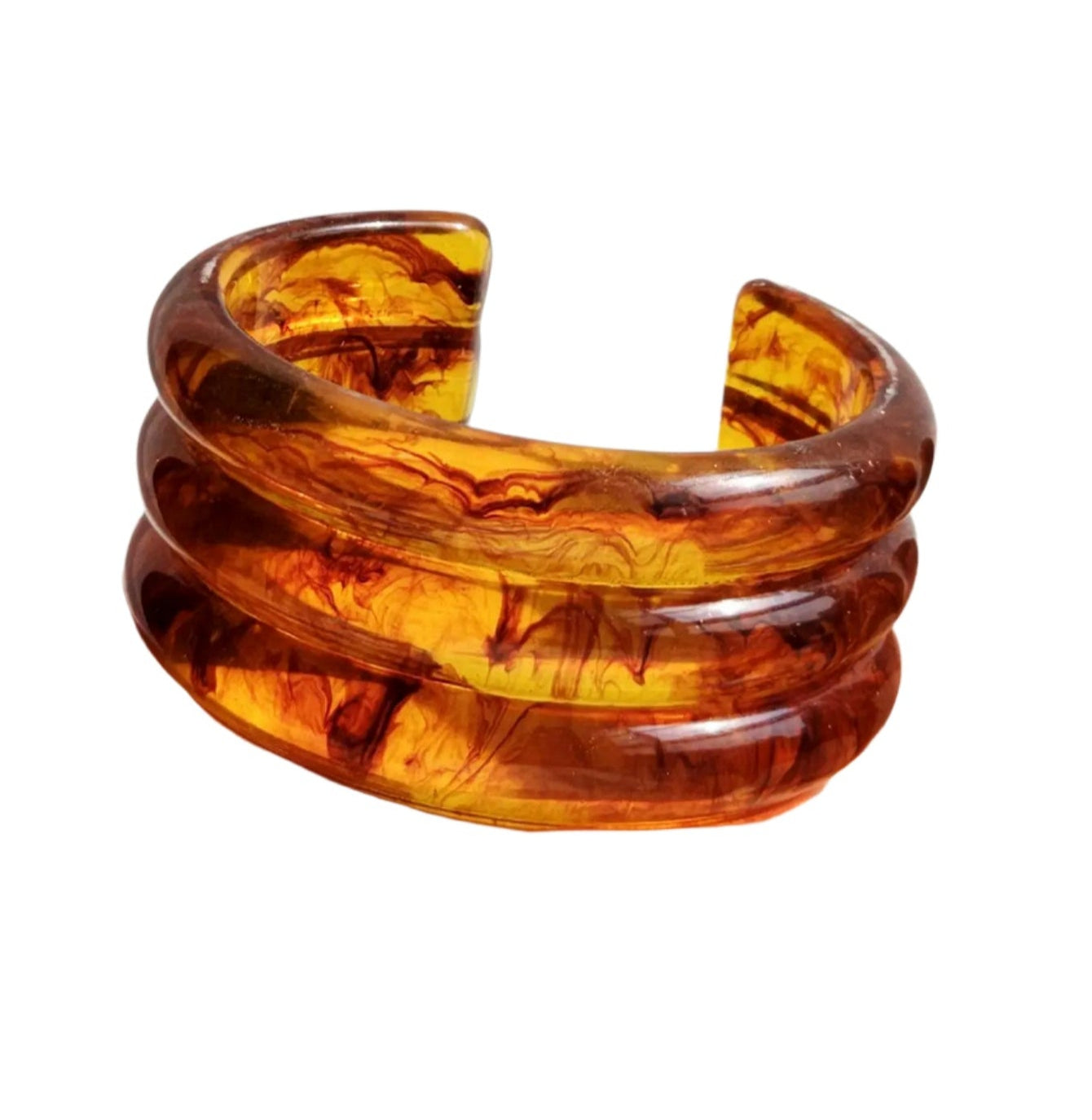 011 - Retro Browns Stackable Bangle Bracelet