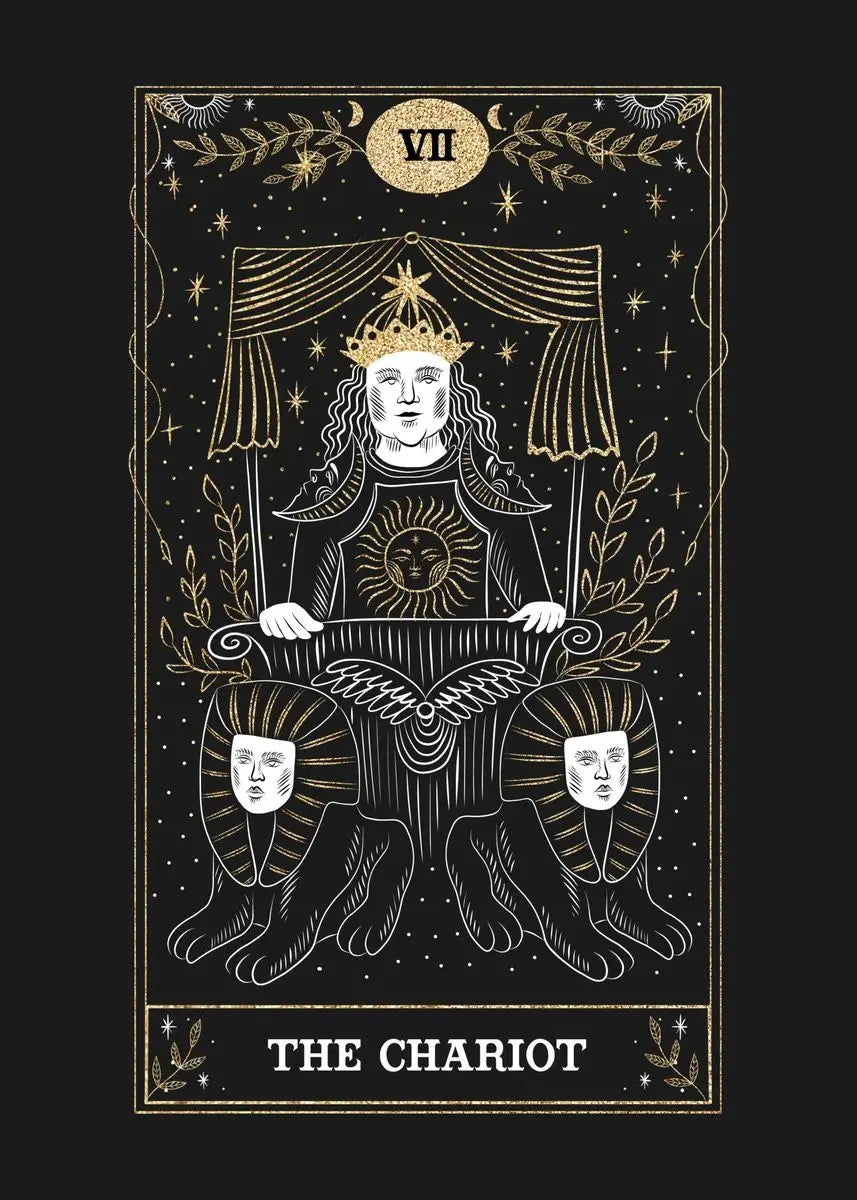 009 - Psychedelic Sun Moon Tarot Canvas Print Wall Hanging