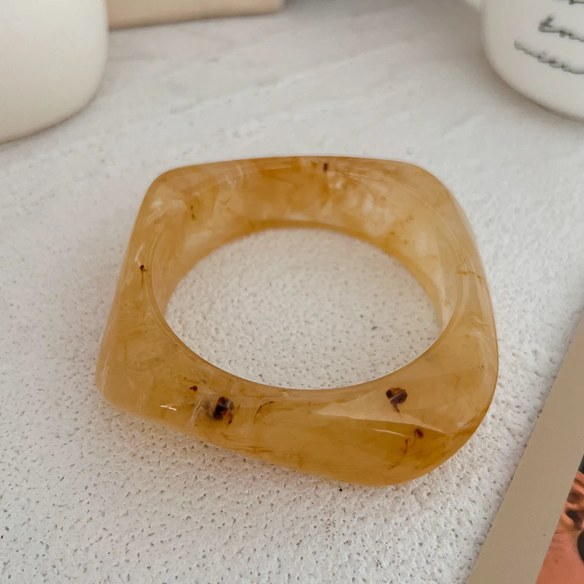 011 - Coffee & Cream Stackable Bangle Bracelet