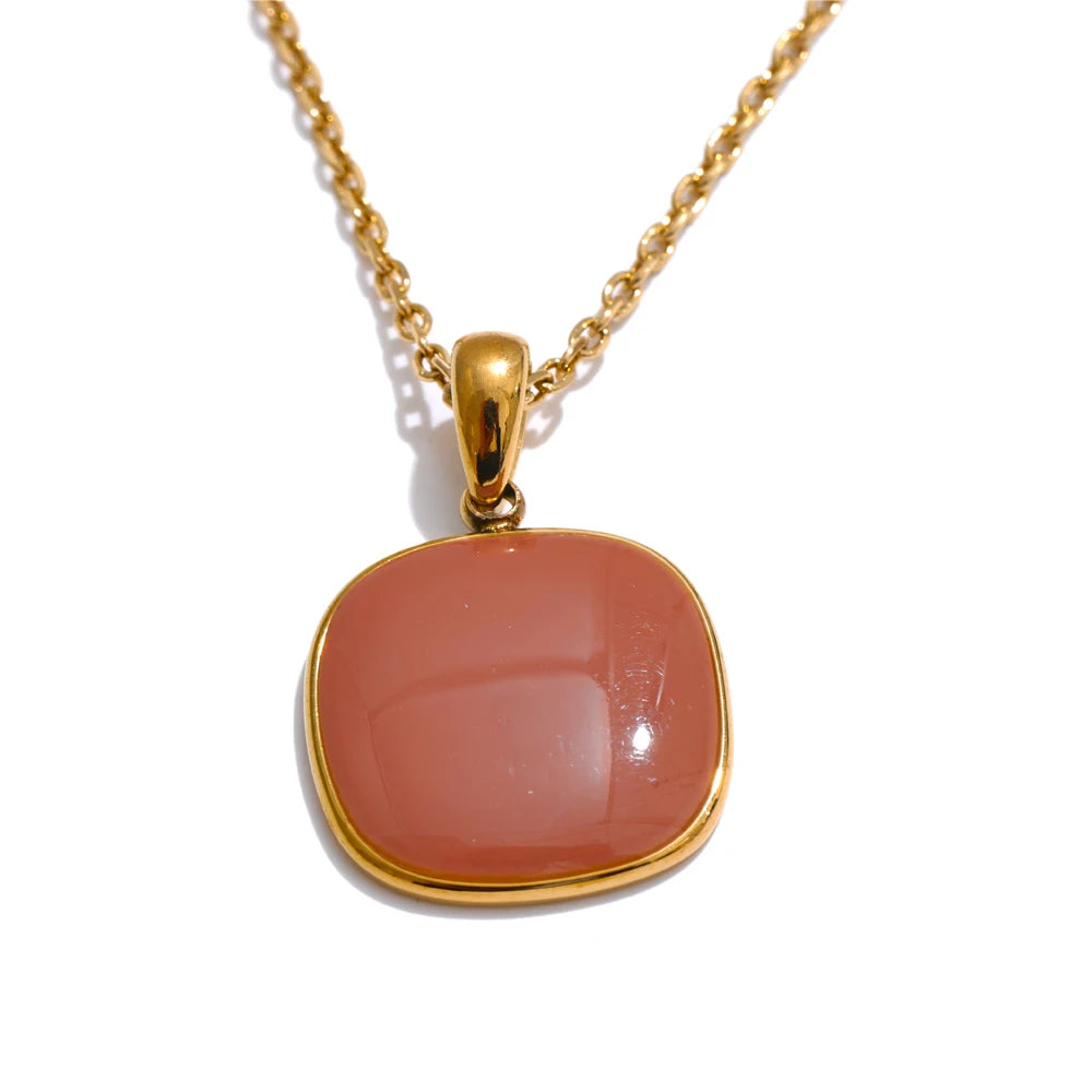 011 - Candy Coated 18K Gold-Plated Pendant Necklace