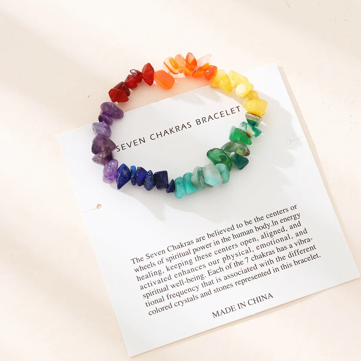 011 - Natural Stone 7 Chakras Bracelet