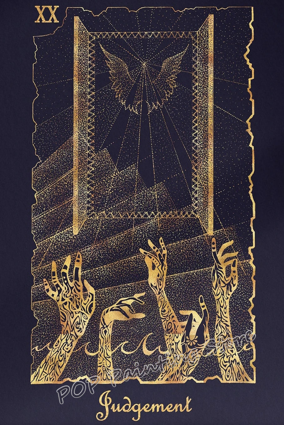 009 - Major Arcana Tarot Card Canvas Wall Art