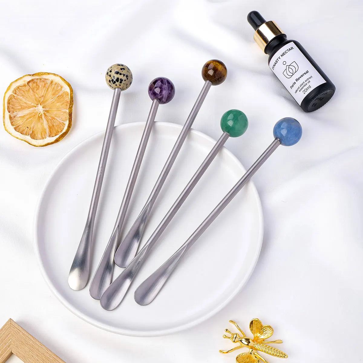 014 - Natural Crystal Ball Stirrer