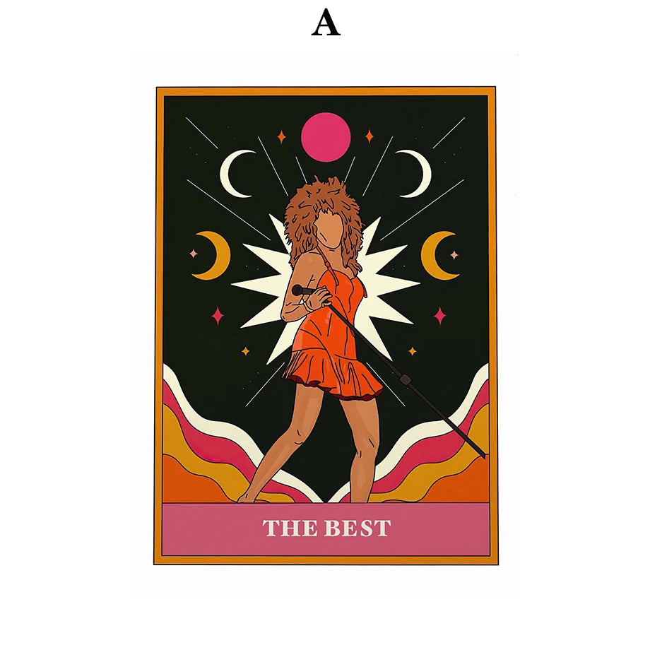 009 - Music Tarot Card Canvas Print Wall Art