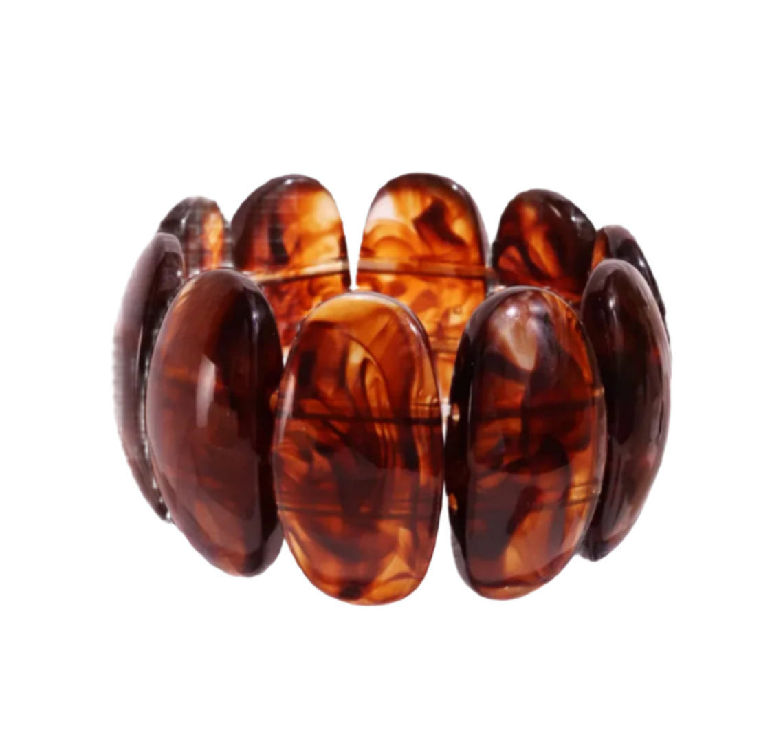 011 - Retro Browns Stackable Bangle Bracelet