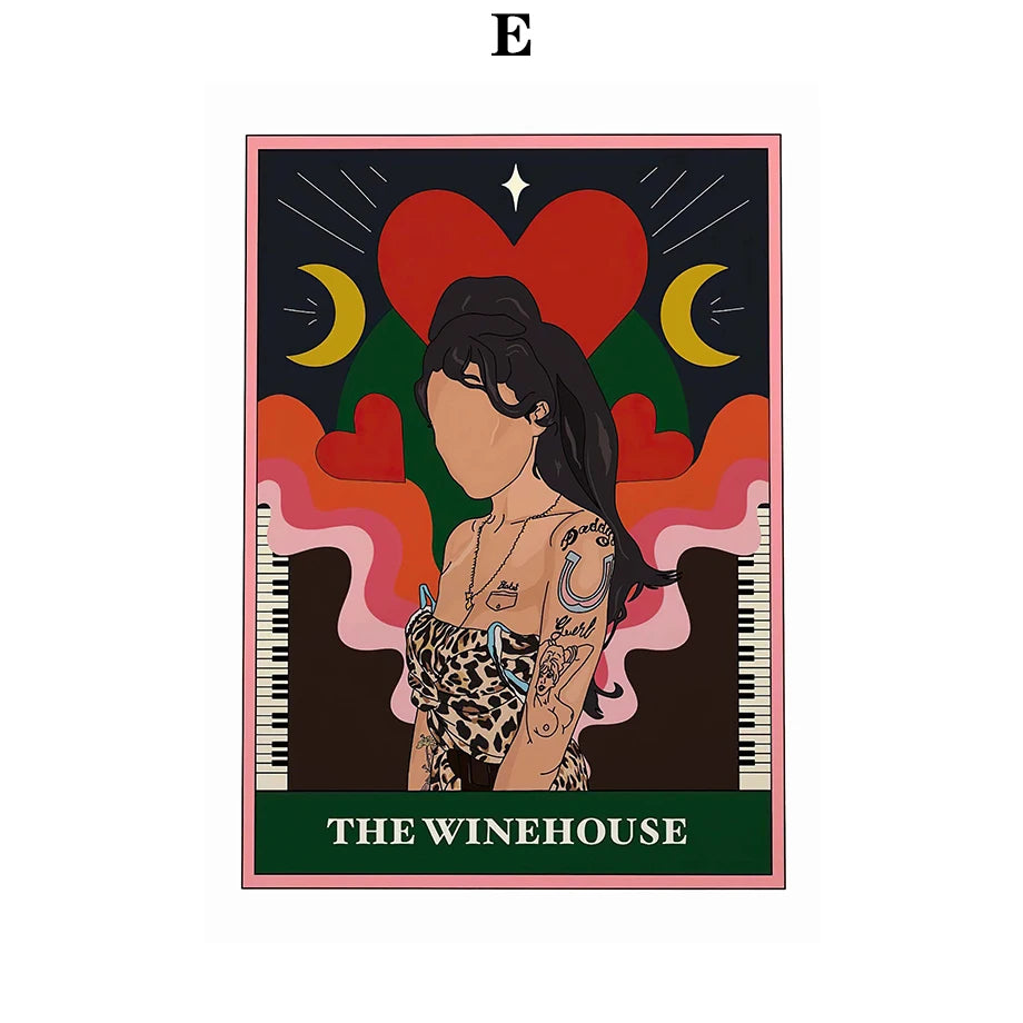 009 - Music Tarot Card Canvas Print Wall Art