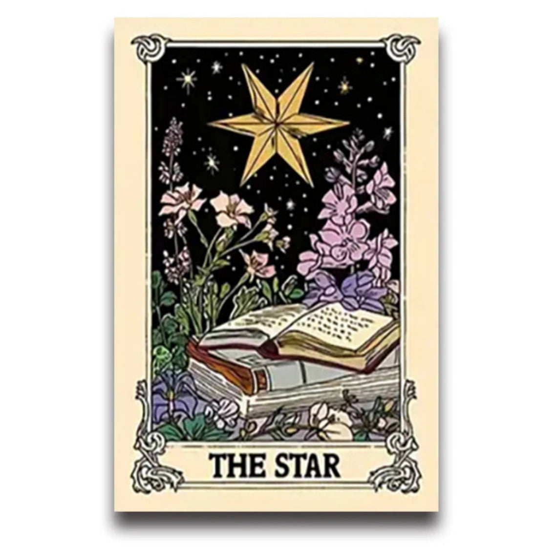Bohemian sun moon star celestial canvas wall art