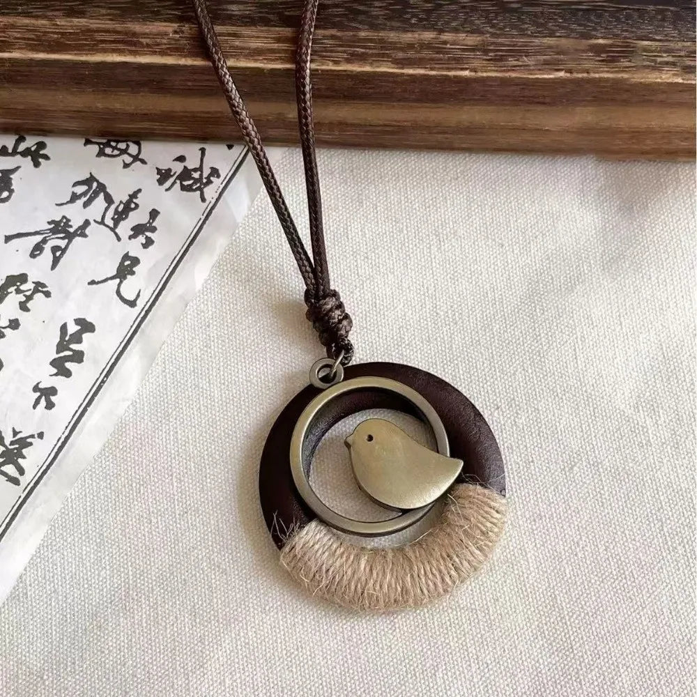 011 - Earthsong Vintage Boho Pendant Necklace