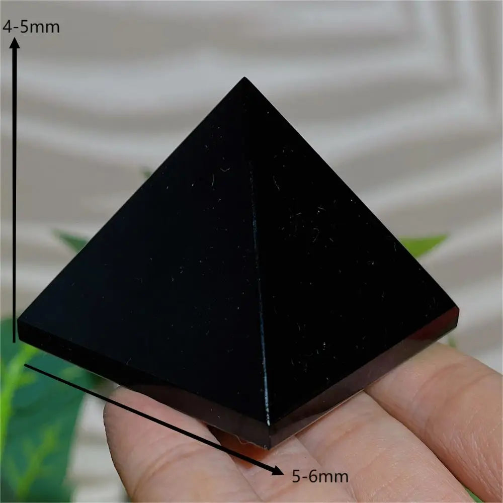 002 - Natural Black Obsidian Crystal Pyramid