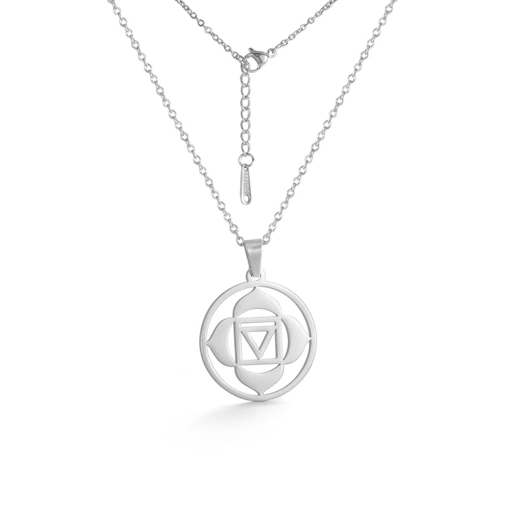 011 - Seven Chakras Symbol Pendant Necklace