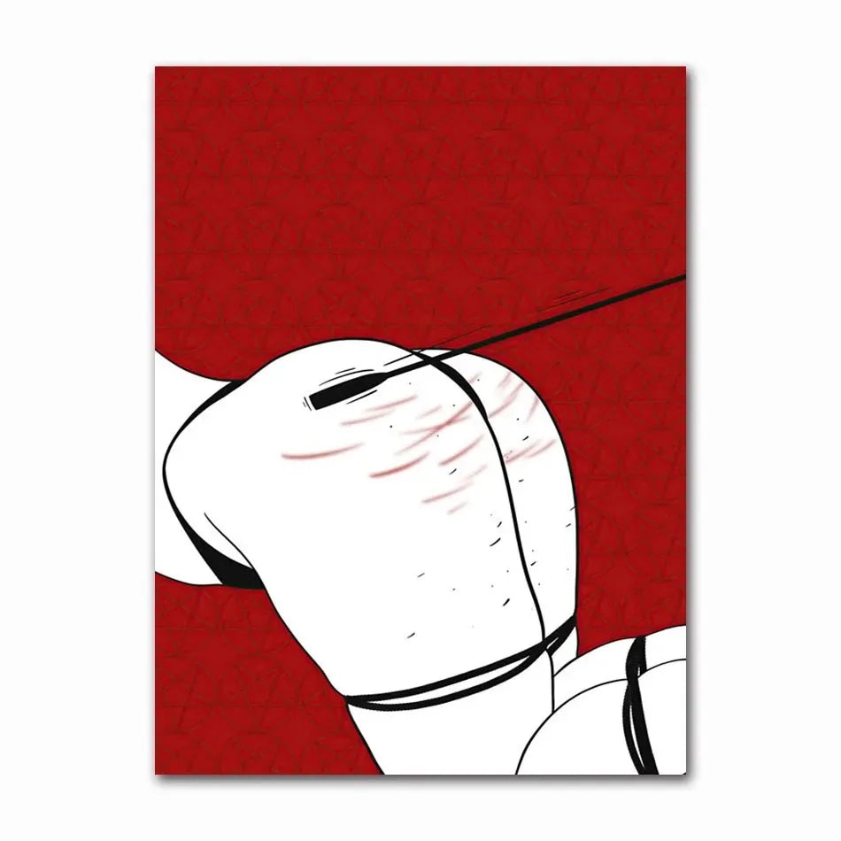 009 - Shibari Devil Canvas Print Wall Art