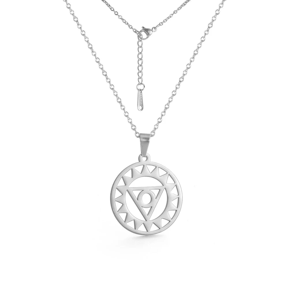 011 - Seven Chakras Symbol Pendant Necklace
