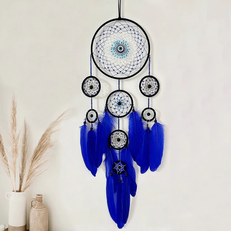 009 - Evil Eye Dreamcatcher Wall Hanging