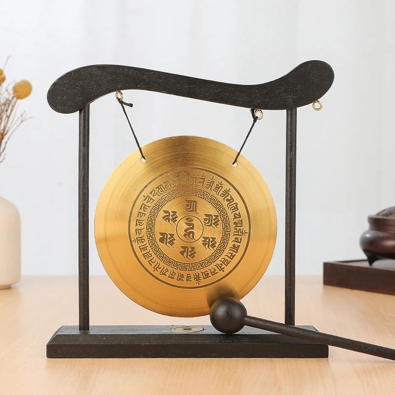 012 - Mini Desktop Gong with Mallet
