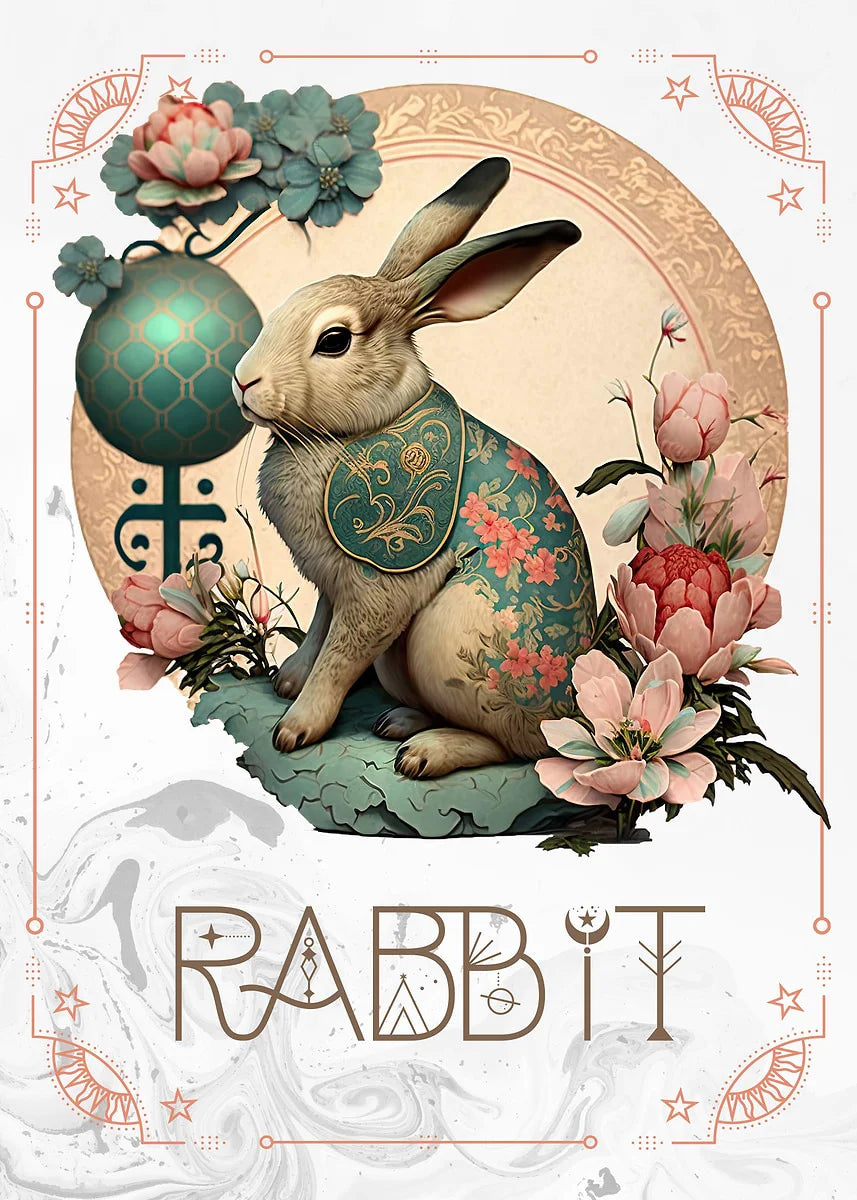 009 - Retro Chinese Zodiac (Sheng Xiao) Canvas Wall Art