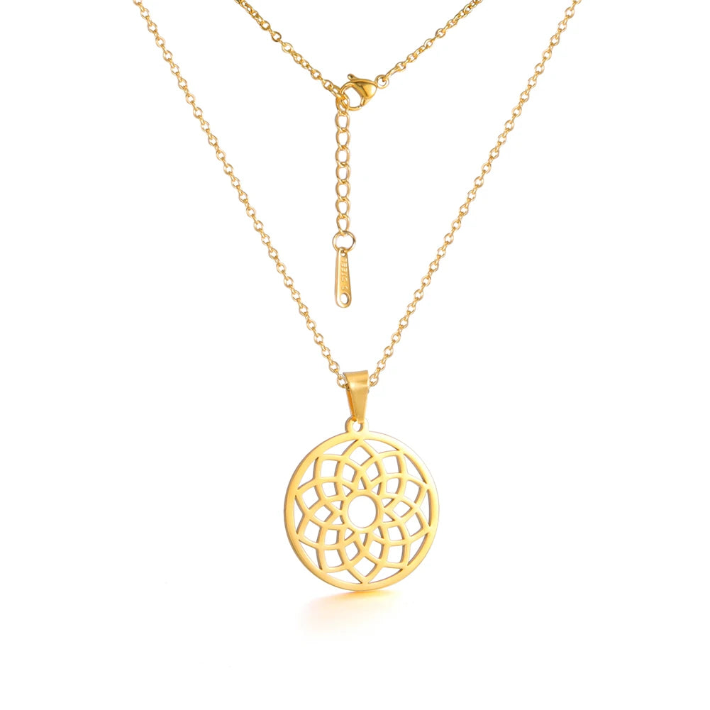 011 - Seven Chakras Symbol Pendant Necklace