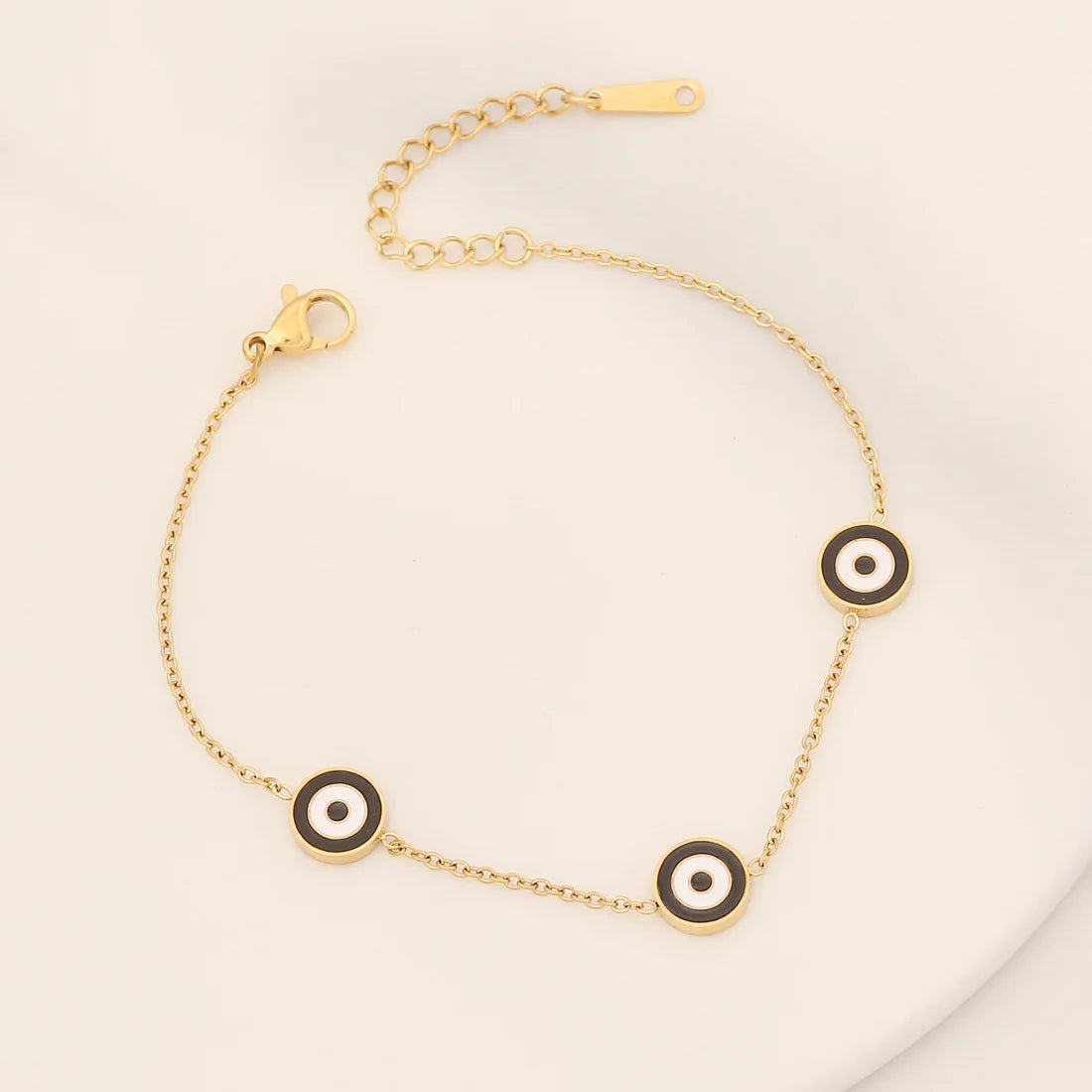 011 - Evil Eye Drip Oil Charm Bracelet