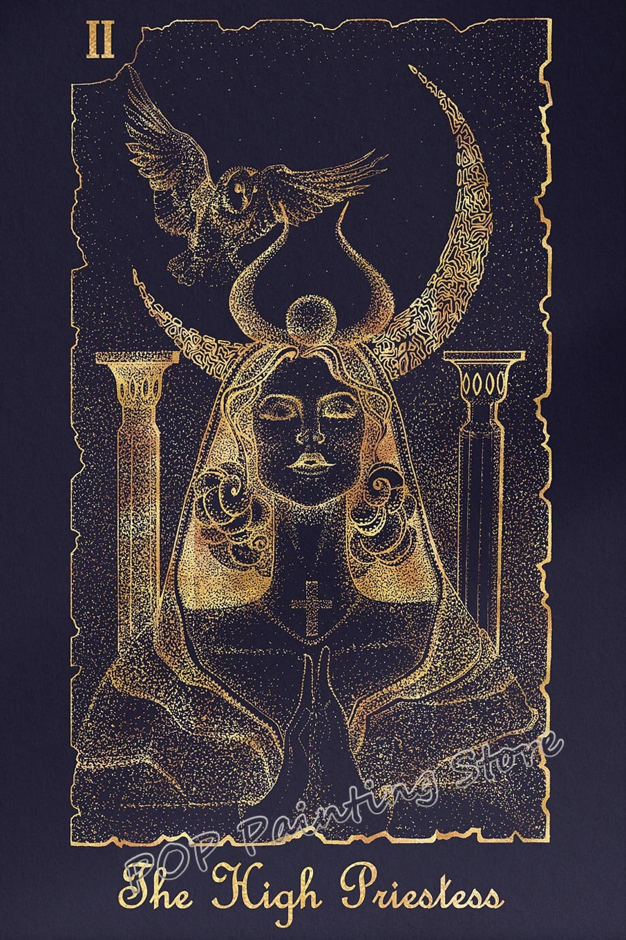 009 - Major Arcana Tarot Card Canvas Wall Art