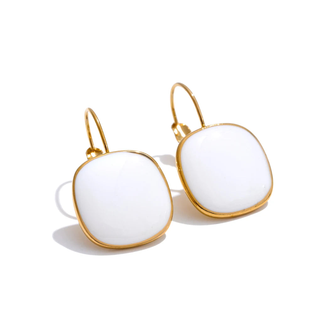 011 - Candy Coated 18k Gold-Plated Drop Earrings