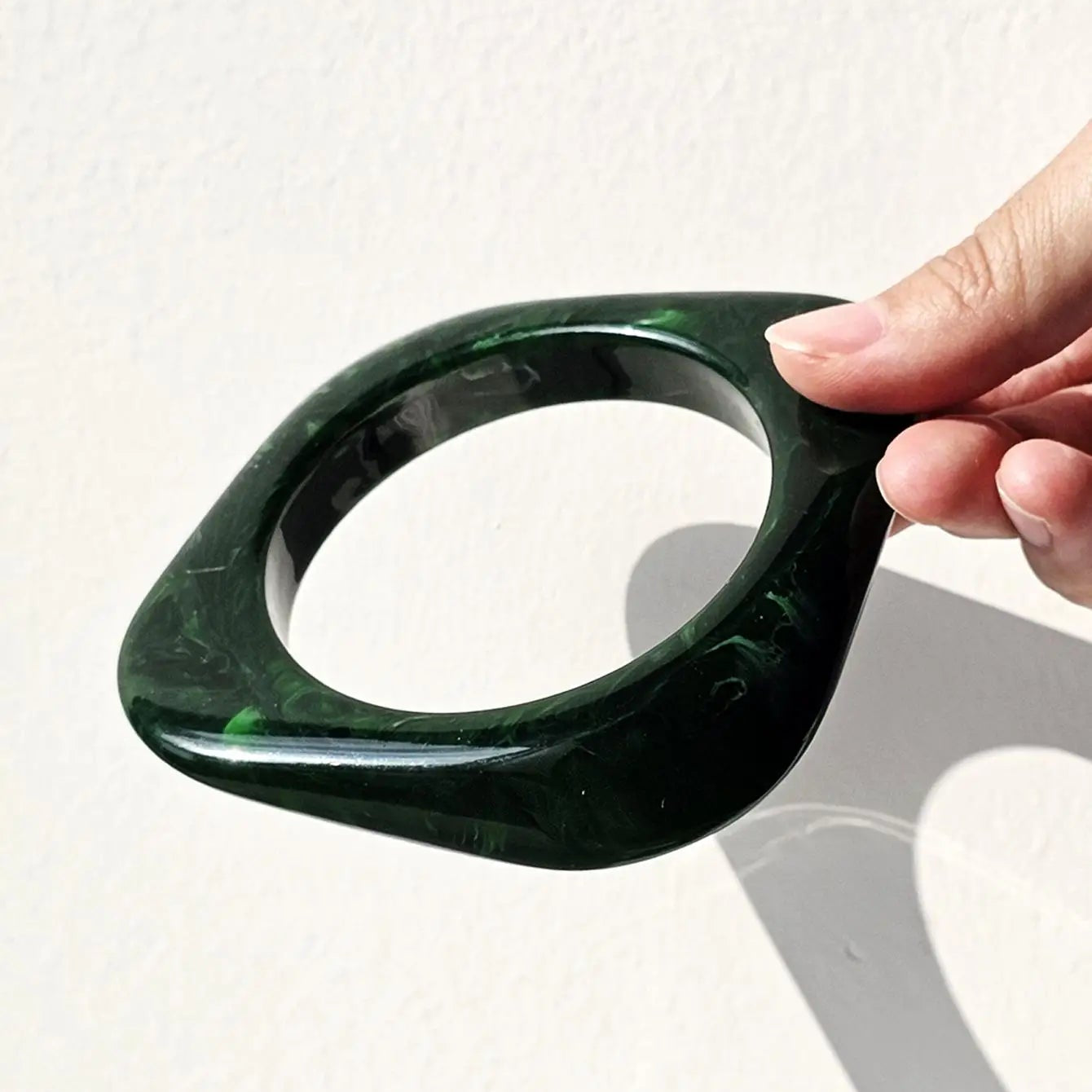 011 - Chunky Greens Bangle Bracelet