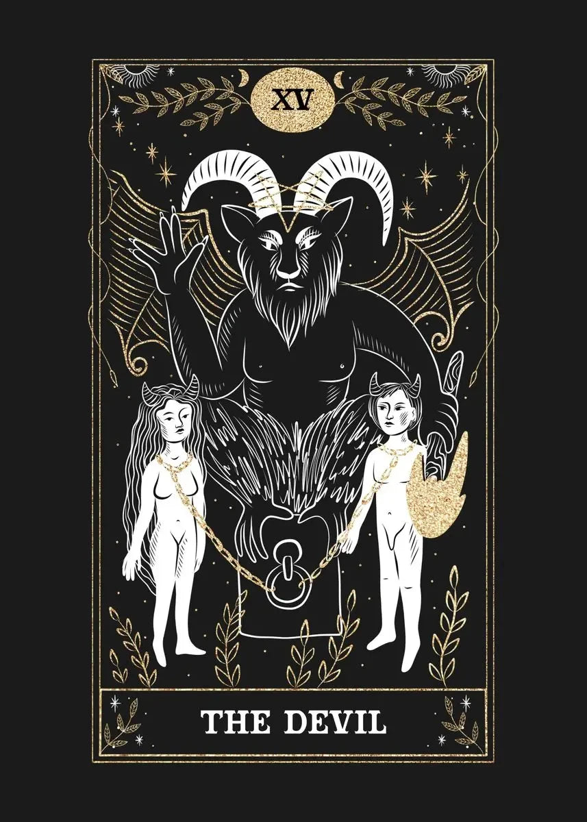 009 - Psychedelic Sun Moon Tarot Canvas Print Wall Hanging