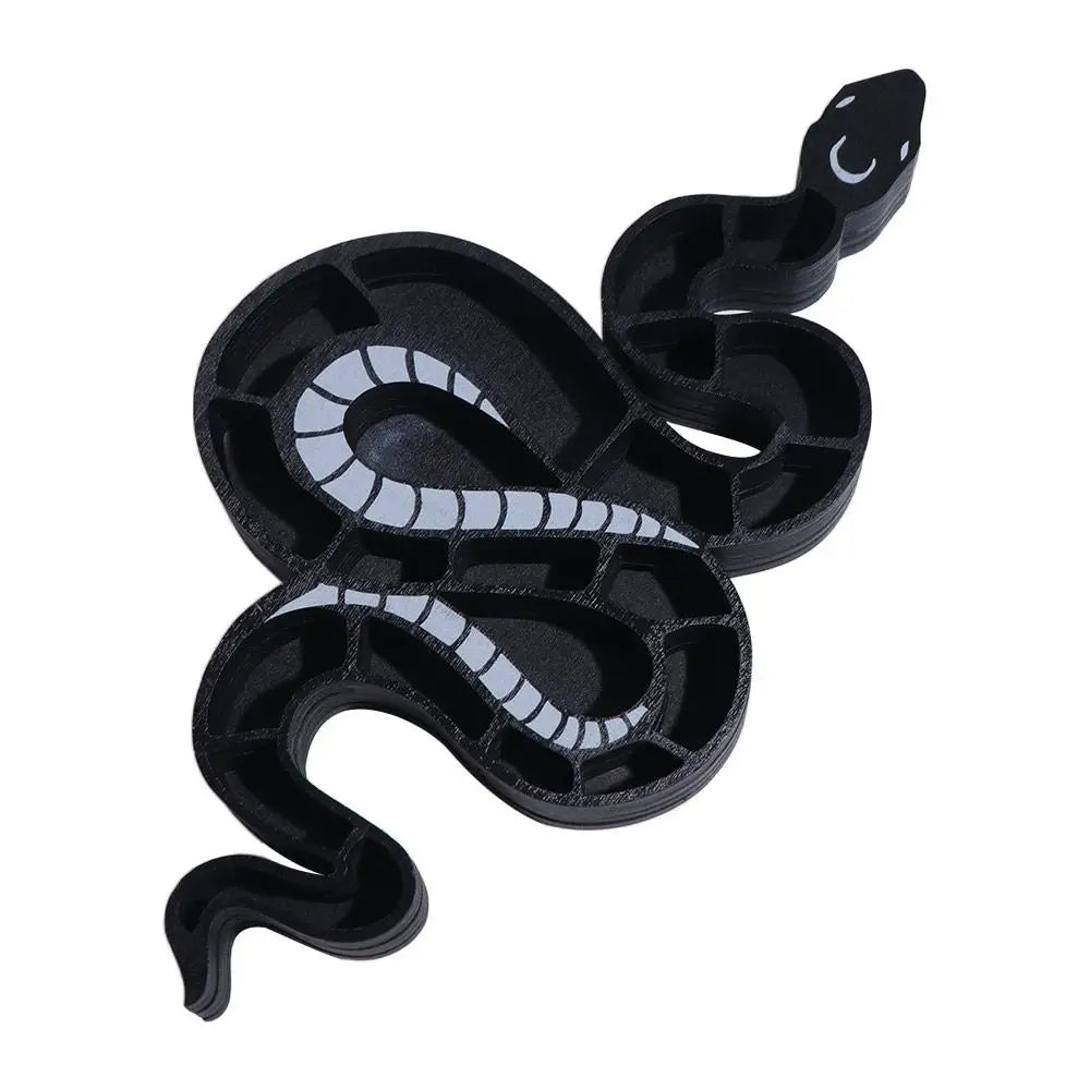 009 - Snake-Shaped Wooden Crystal Display Rack