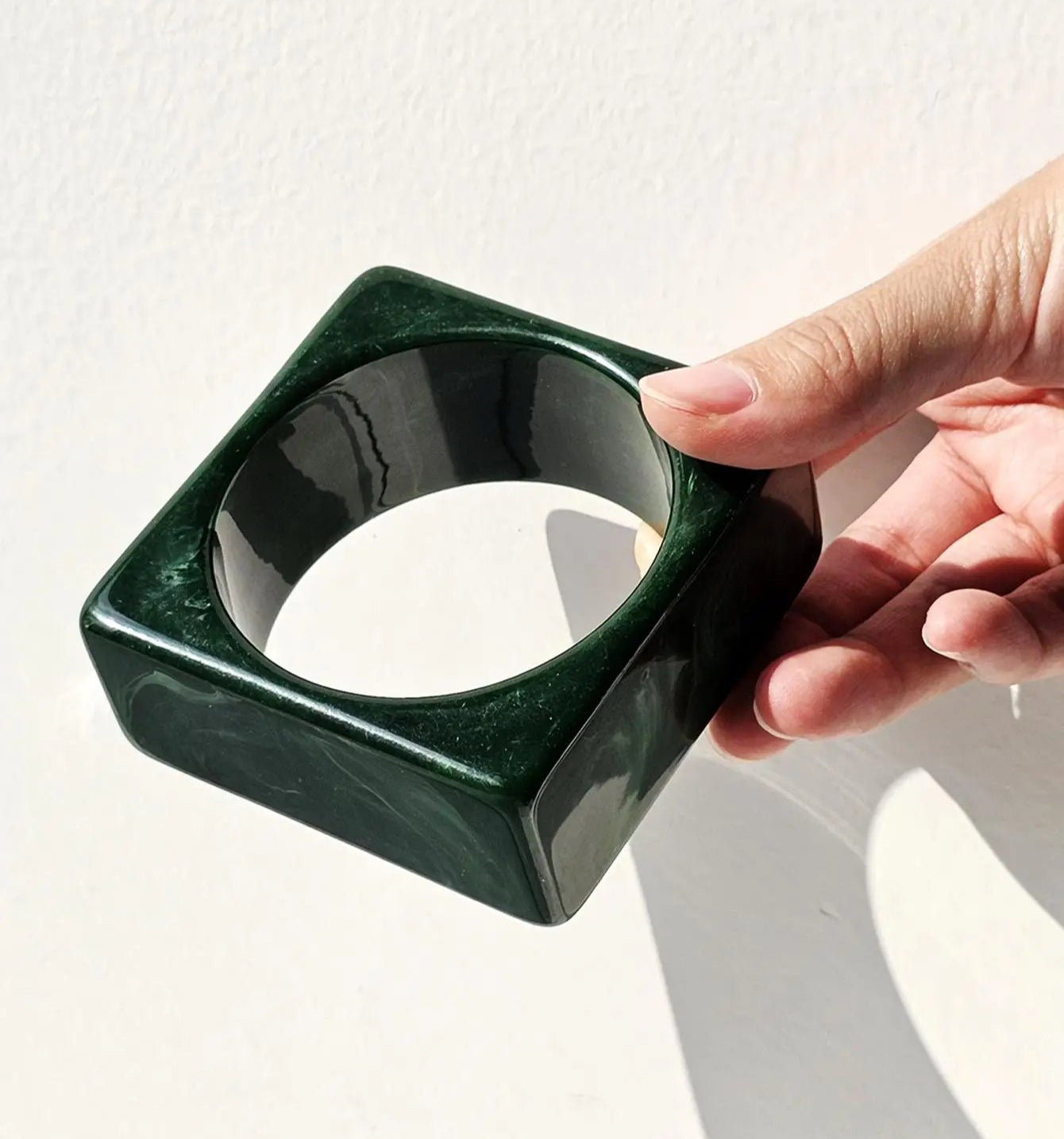 011 - Chunky Greens Bangle Bracelet